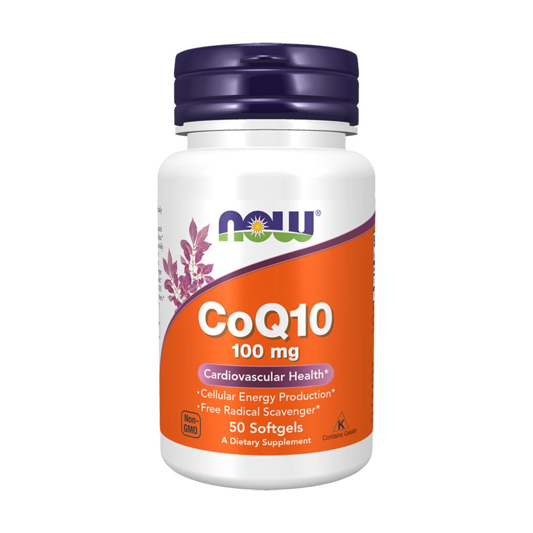 Коензим Q10 NOW foods CoQ10, 100 мг, 50 гелевих капсул