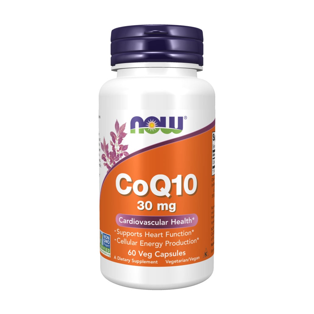 Коензим Q10 NOW Foods CoQ10, 30 мг, 60 капсул
