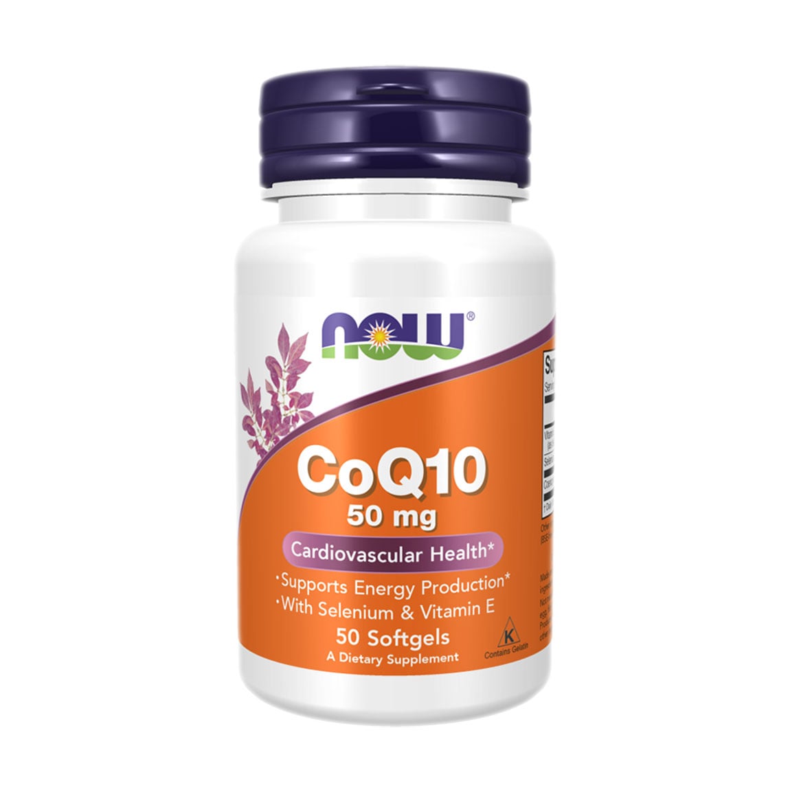 Коензим Q10 NOW foods CoQ10, 50 мг, 50 гелевих капсул