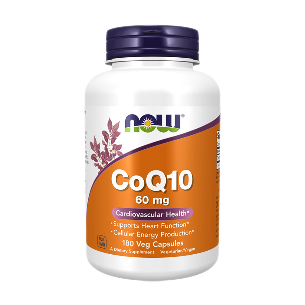 Коензим Q10 NOW Foods CoQ10, 60 мг, 180 капсул