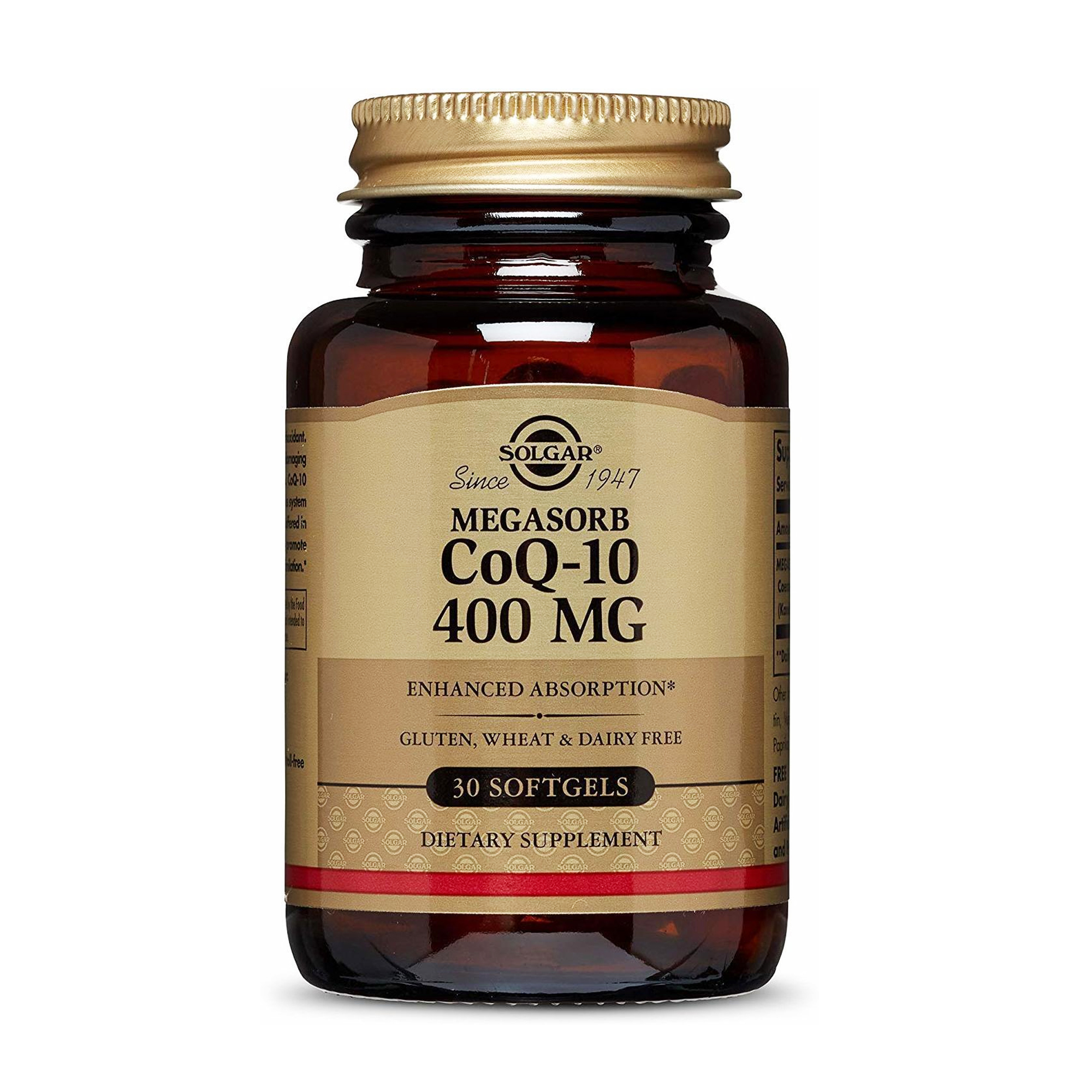 Коензим Q10 Solgar CoQ-10, 400 мг, 30 капсул