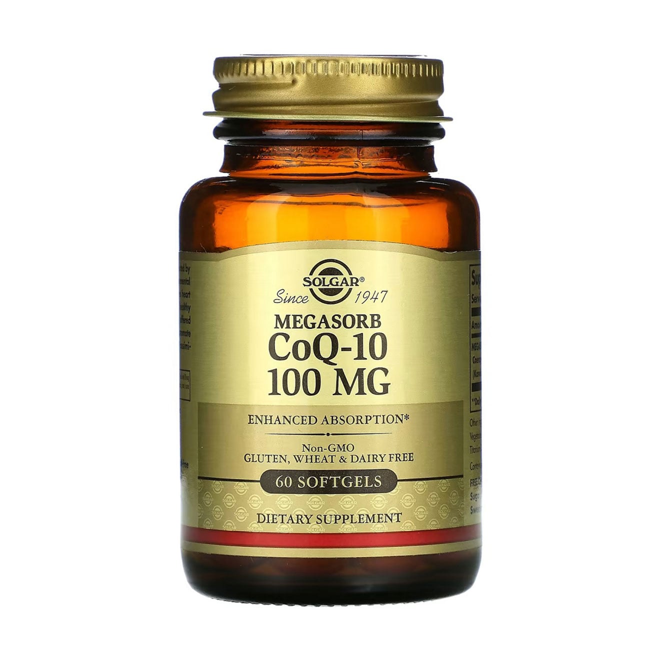 Коензим Q10 Solgar Megasorb CoQ-10 100 мг, 60 капсул
