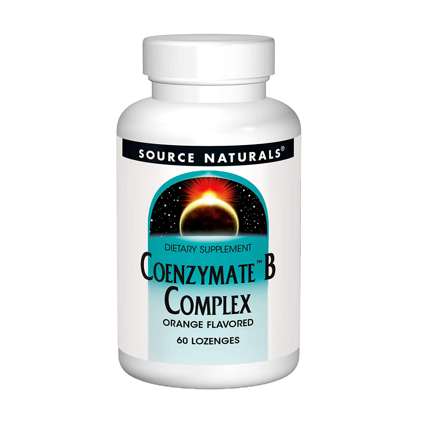 Коензим В-комплексу Source Naturals Co-Enzyme B-Complex зі смаком апельсина, 60 таблеток для розсмоктування