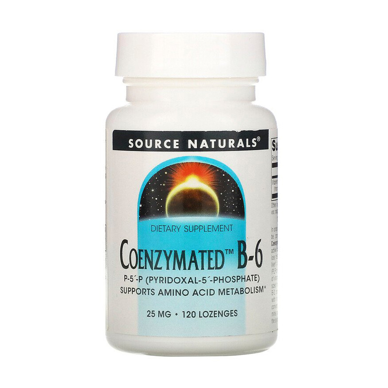 Коензим вітаміну B6 Source Naturals Coenzymated Vitamin B6, 25 мг, 120 льодяників