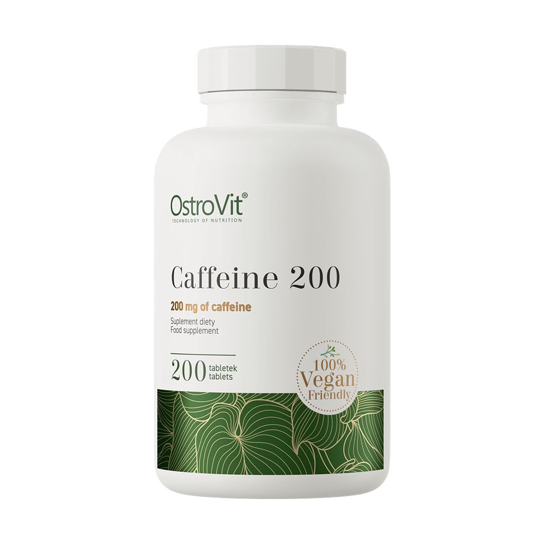 Кофеїн OstroVit Caffeine 200 мг, 200 таблеток