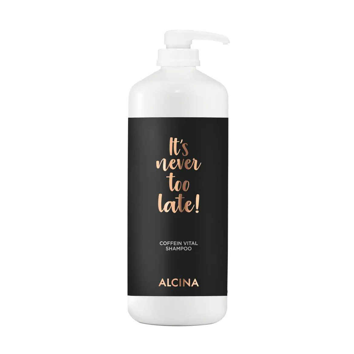 Кофеїновий вітамінізований шампунь для волосся Alcina It's Never Too Late Coffein Vital Shampoo, 1.25 л