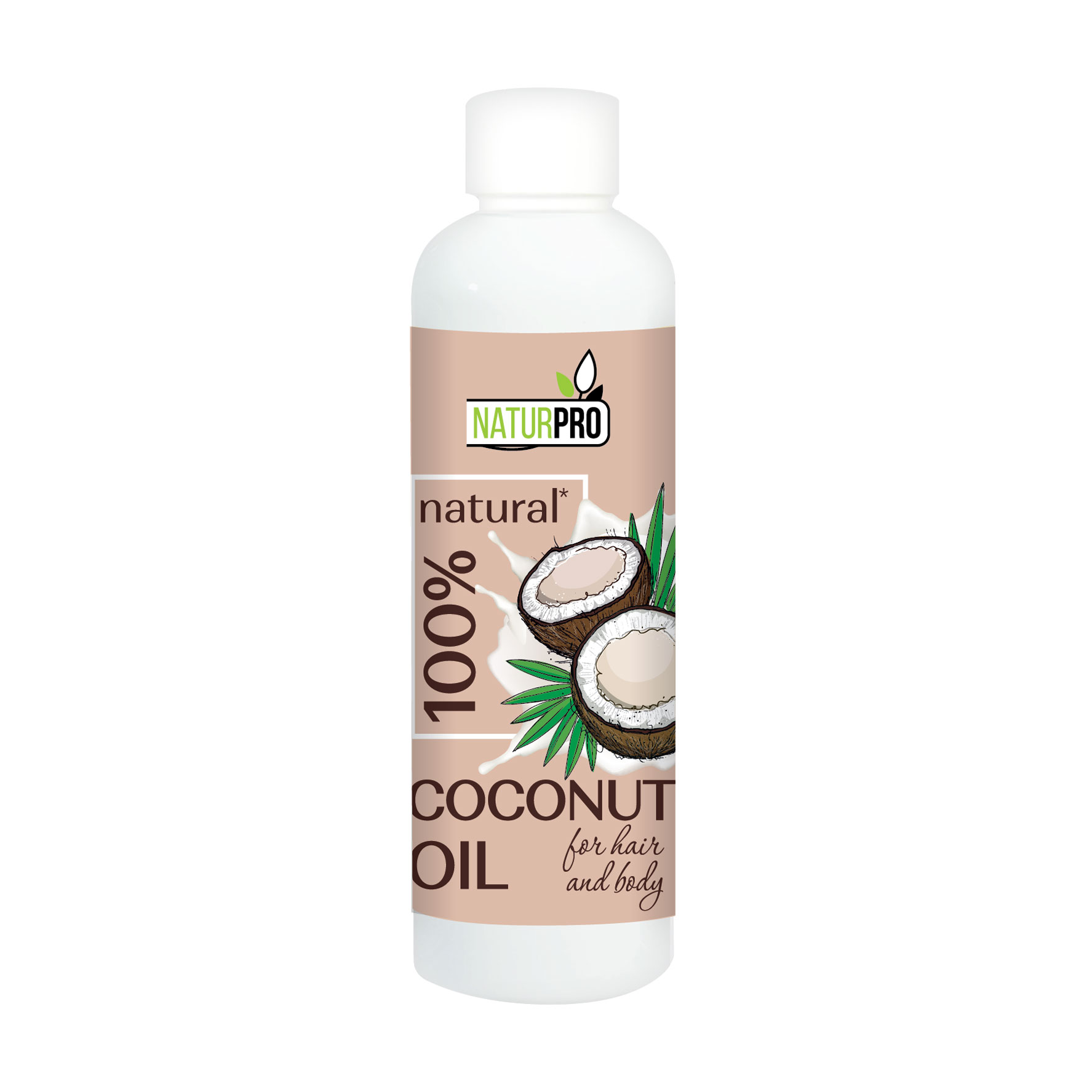 Кокосова олія для волосся та тіла NaturPro 100% Natural, 100 мл