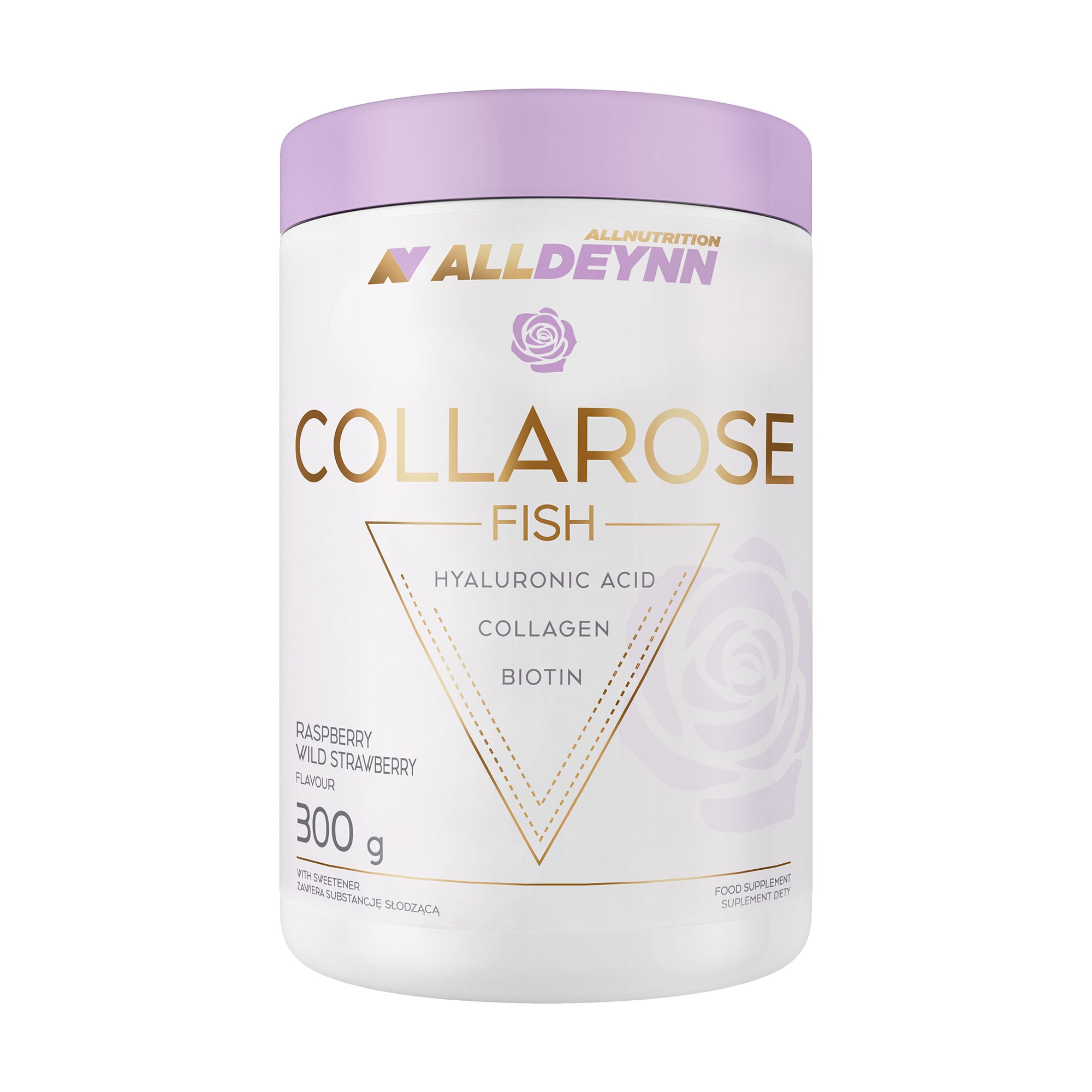 Колаген AllNutrition AllDeynn Collarose Fish Малина-суниця, в порошку, 300 г