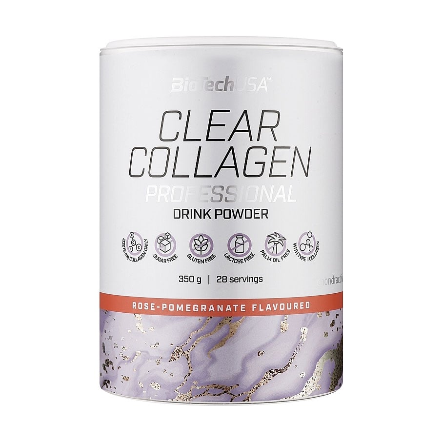 Колаген BioTechUSA Clear Collagen Professional Троянда та гранат, в порошку, 350 г
