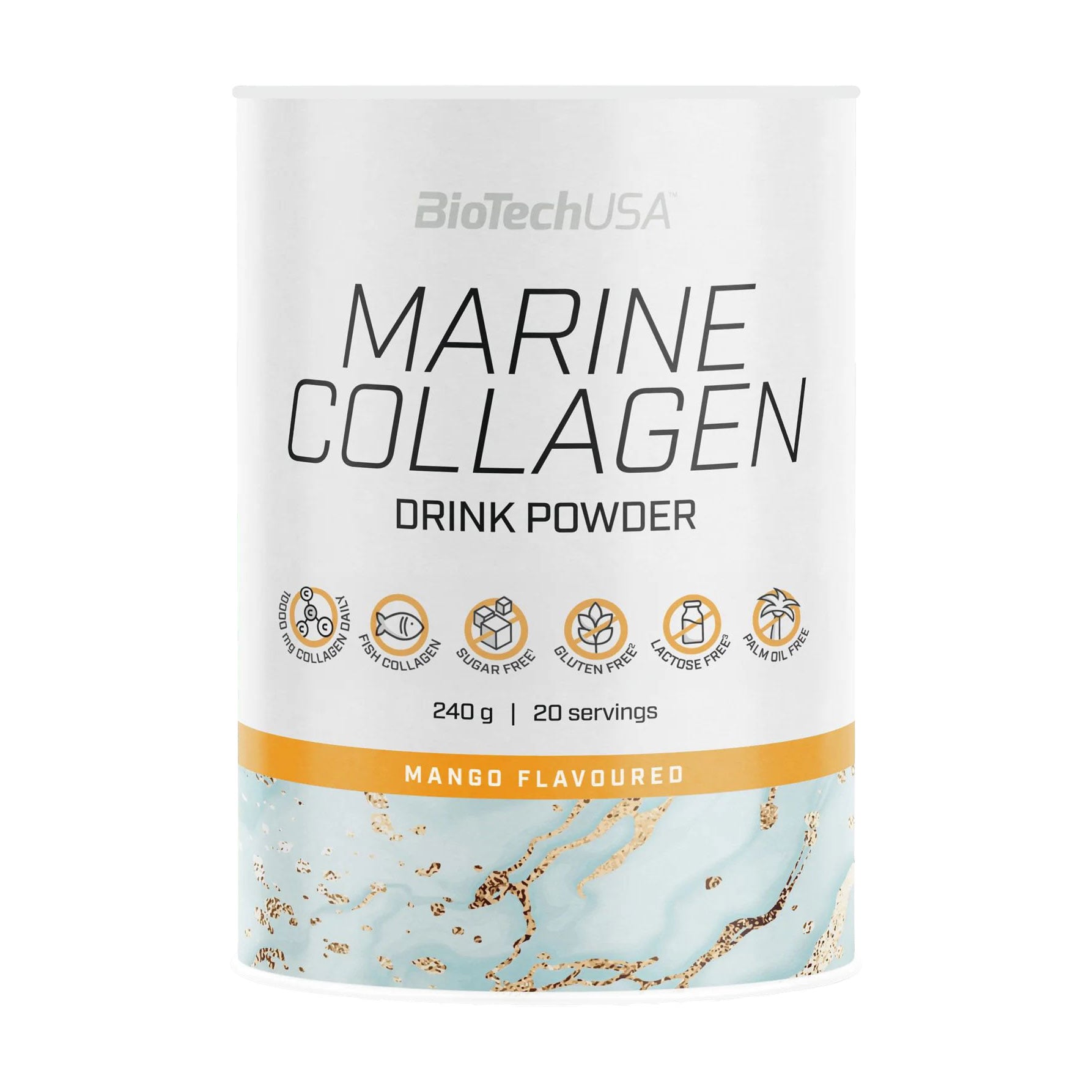 Колаген BioTechUSA Marine Collagen Манго, в порошку, 240 г