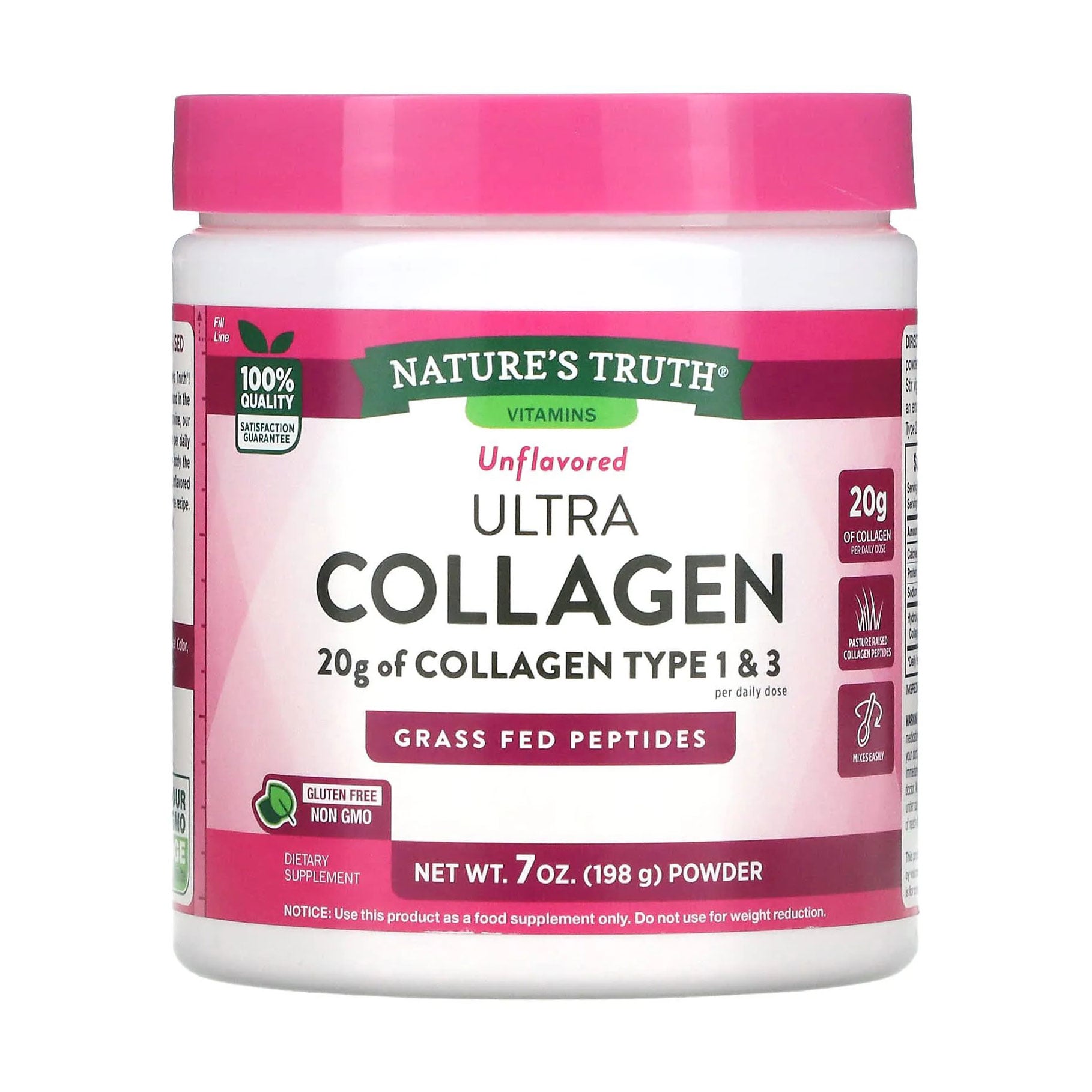 Колаген Nature's Truth Ultra Collagen Type I &amp; III без ароматизаторів, в порошку, 198 г