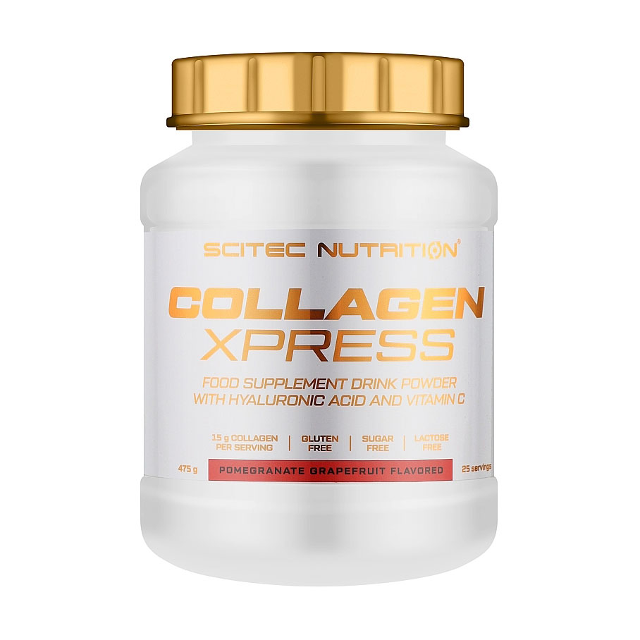 Колаген Scitec Nutrition Collagen Xpress Гранат-грейпфрут, в порошку, 475 г