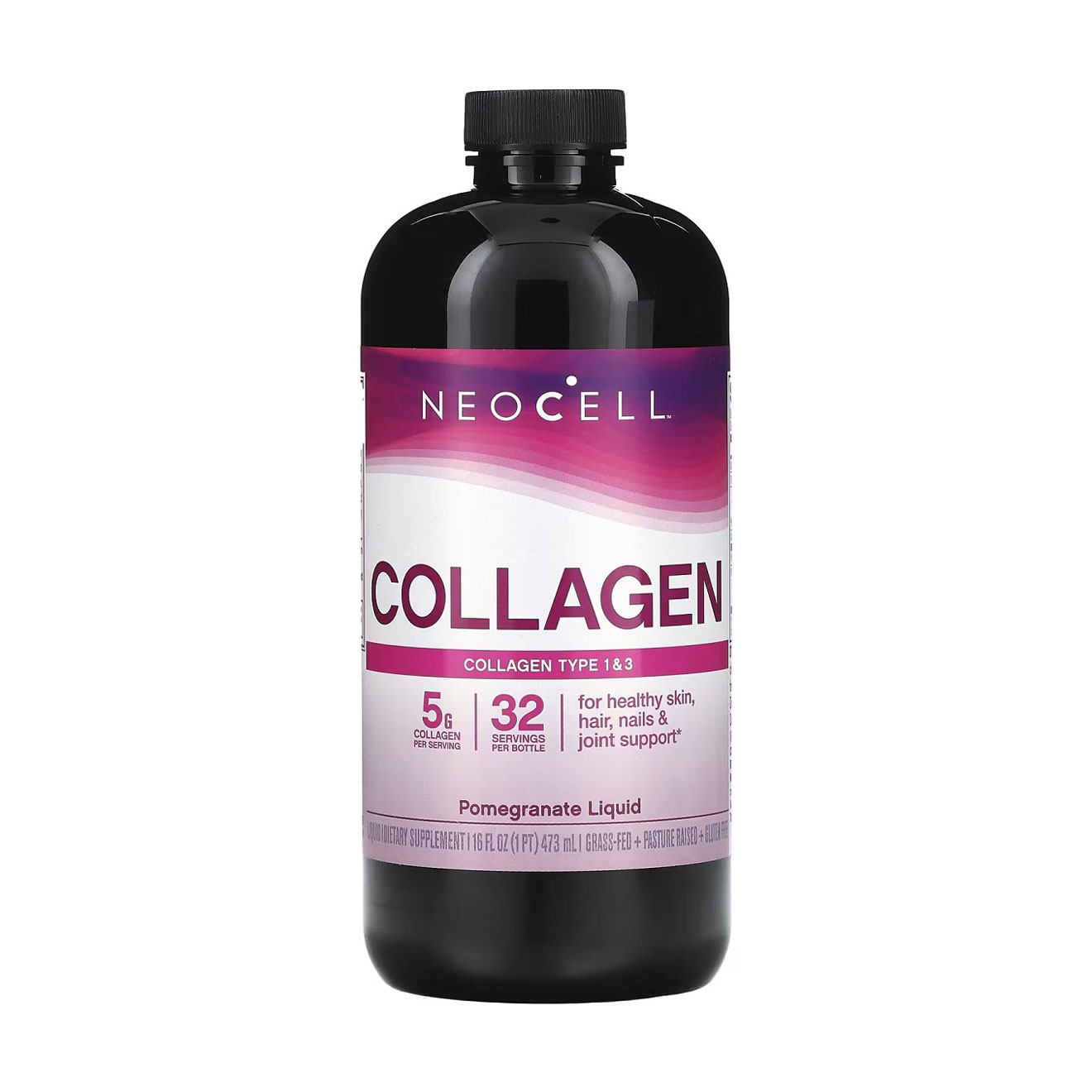 Колаген типу 1 та 3 Neocell Collagen Type 1 &amp; 3 Liquid смак гранату, в рідині, 473 мл