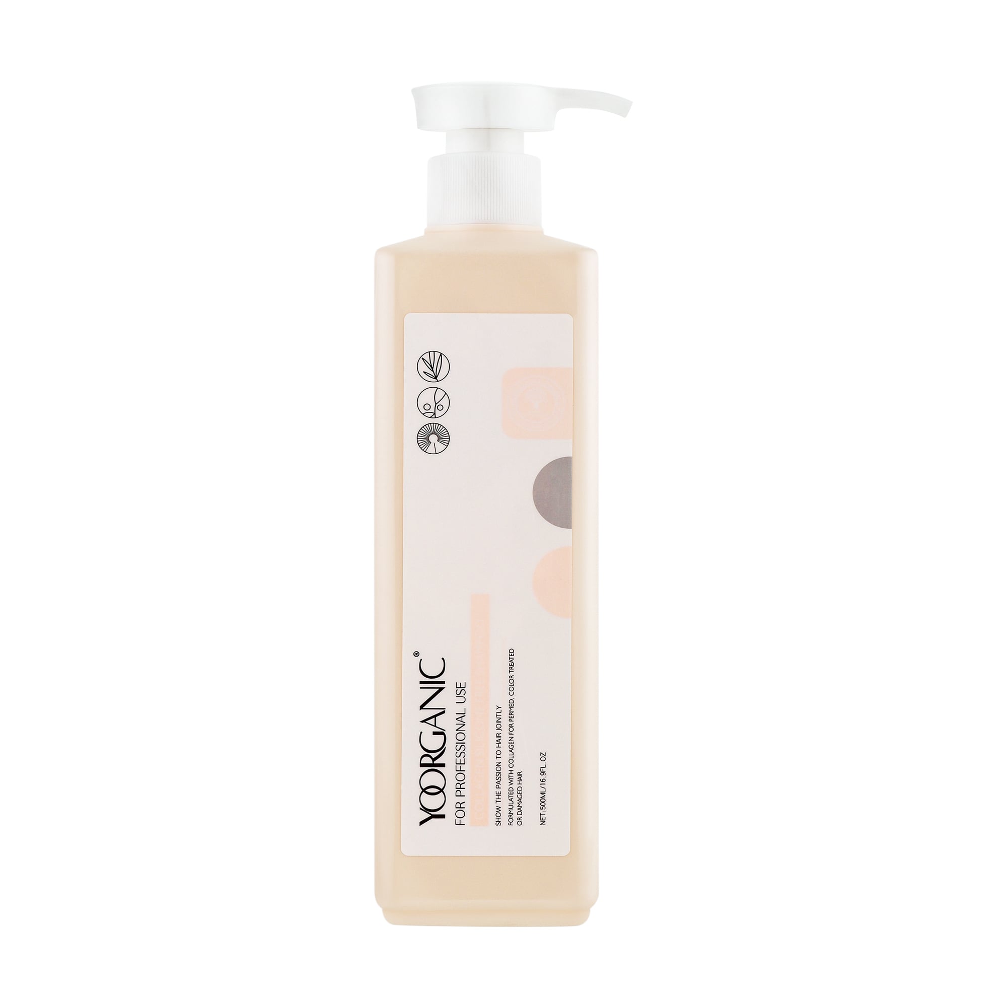 Колагеновий шампунь для волосся Yoorganic Collagen Silicone Free Shampoo без силікону, 500 мл