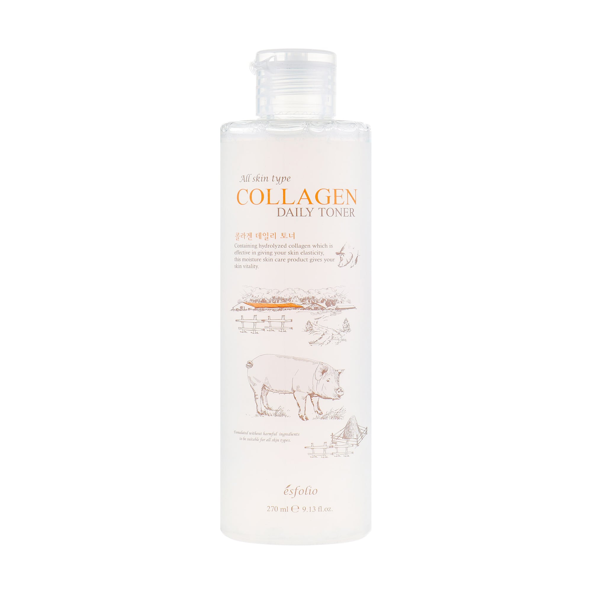 Колагеновий тонер для обличчя Esfolio Collagen Daily Toner, 270 мл