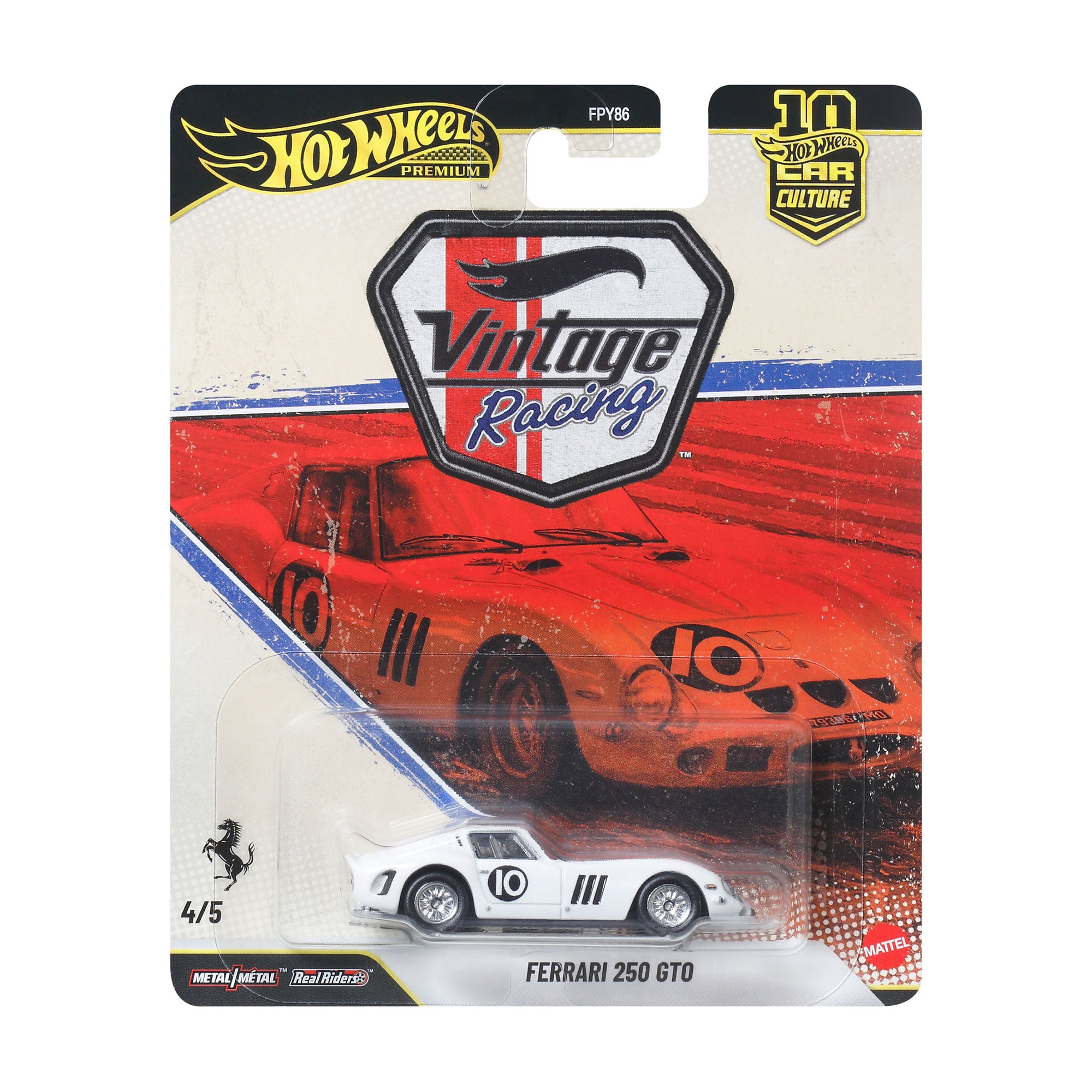 Колекційна автомодель Hot Wheels Car Culture Ferrari 250 GTO, від 3 років (JKF25)