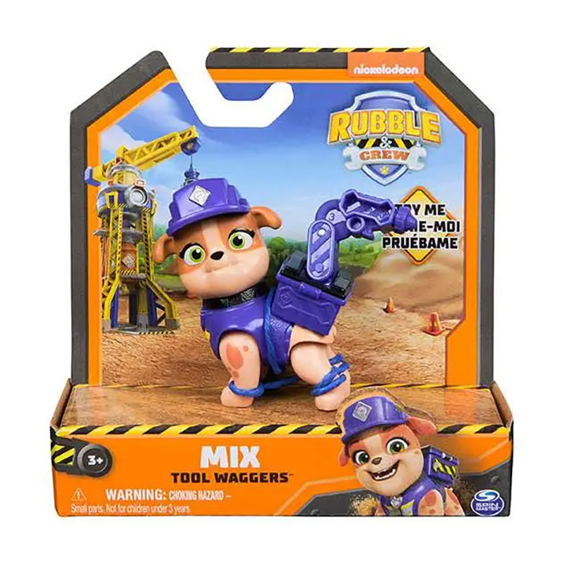 Колекційна фігурка цуценяти Rubble &amp; Crew Mix Tool Waggers, від 3 років (SM28516/8821)