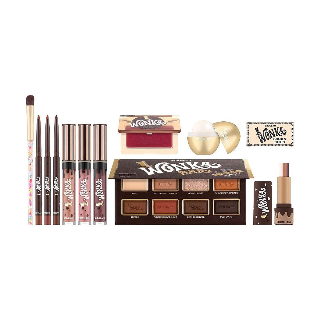 Колекційний набір для макіяжу Sheglam Willy Wonka Full Collection Set, 12 продуктів