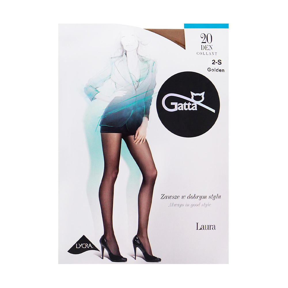 Колготки жіночі Gatta Laura, 20 DEN, Golden, розмір 2