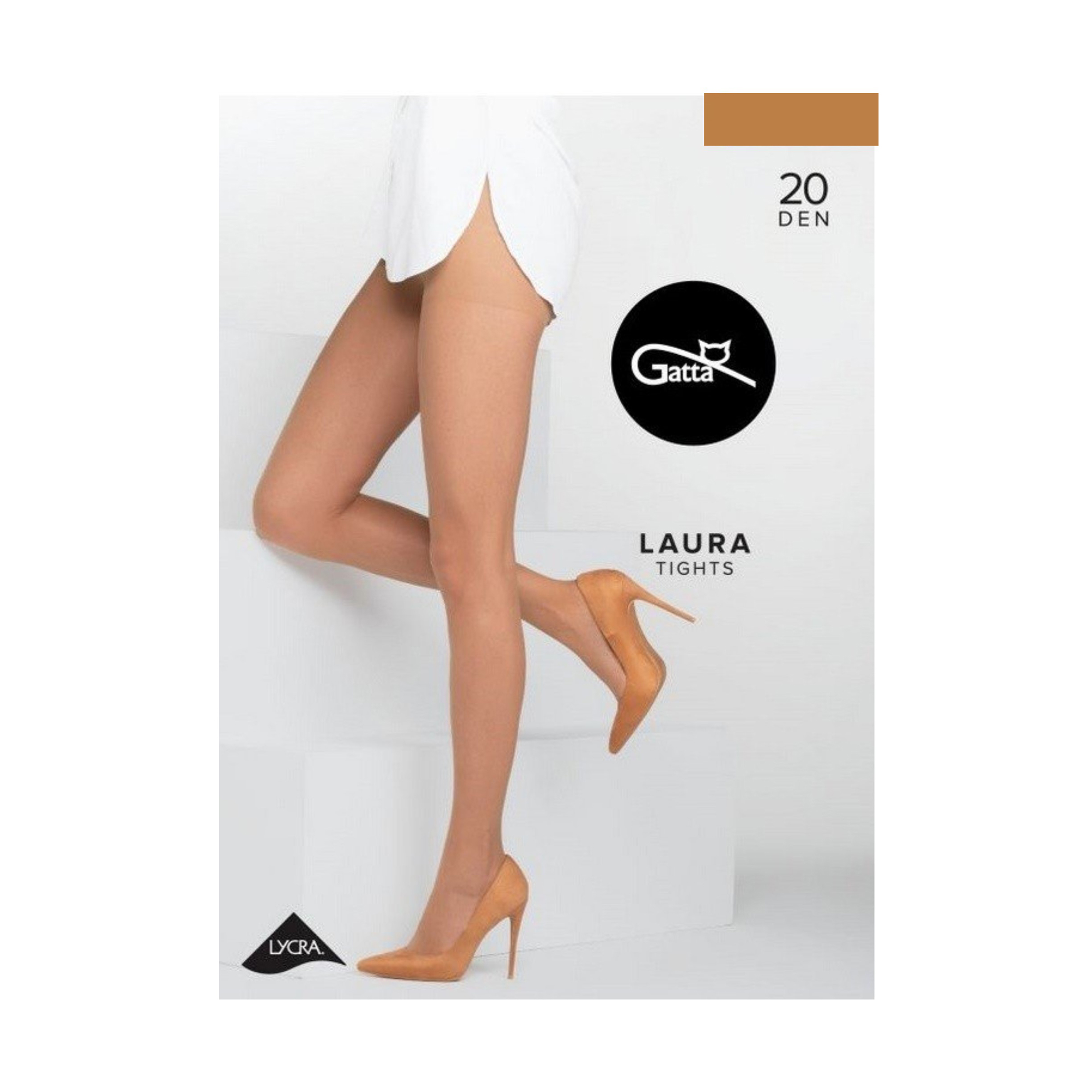 Колготки жіночі Gatta Laura, 20 DEN, Golden, розмір 3