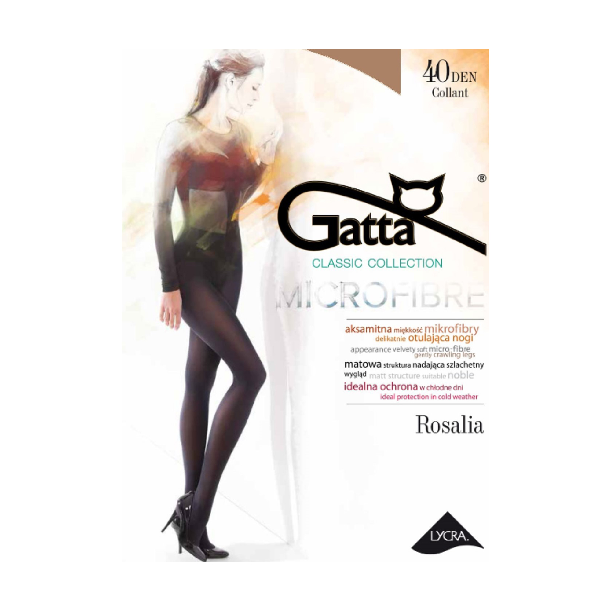 Колготки жіночі Gatta Rosalia, 40 DEN, Beige, розмір 2