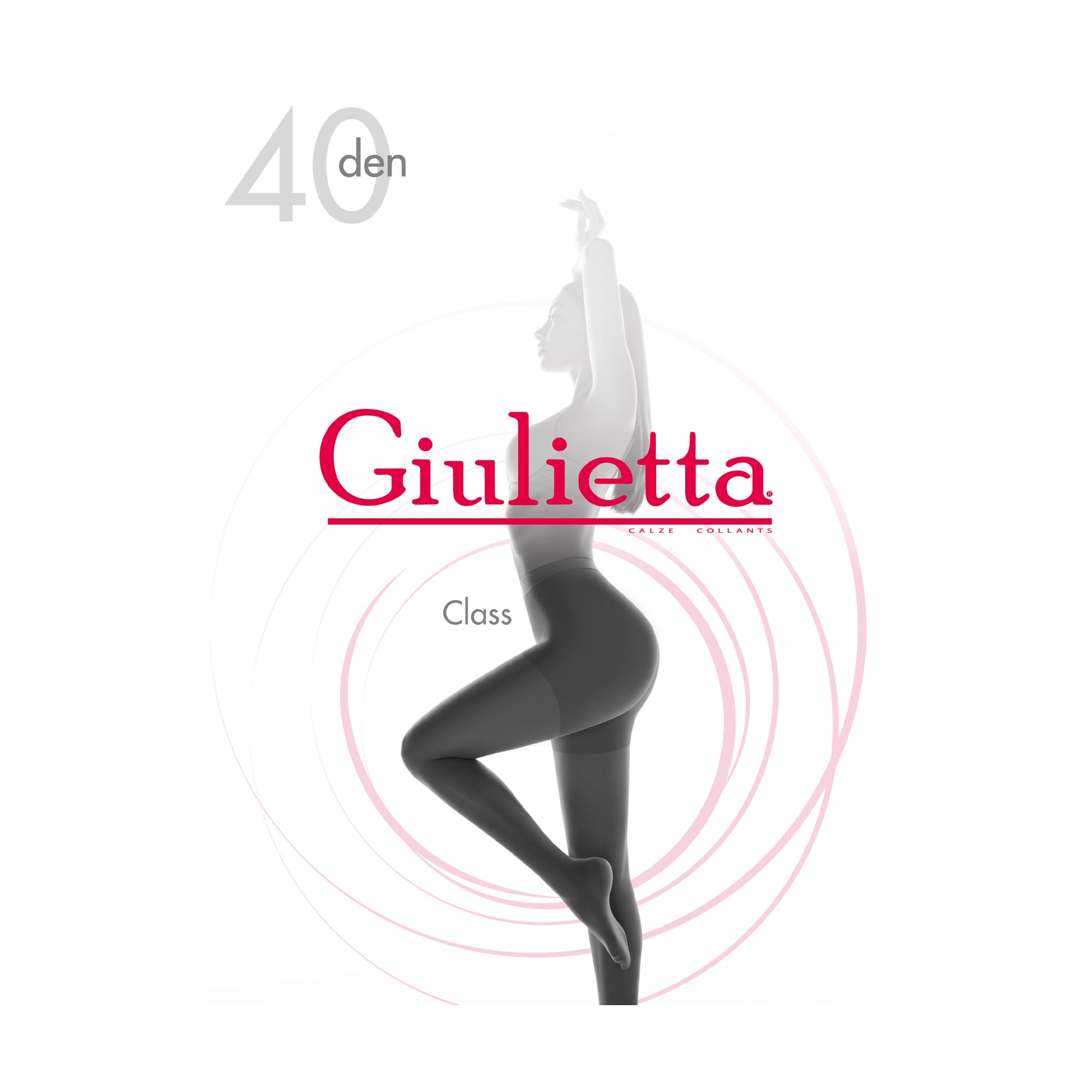Колготки жіночі Giulietta Calze Collants Class 40 DEN Nero з шортиками, розмір 5