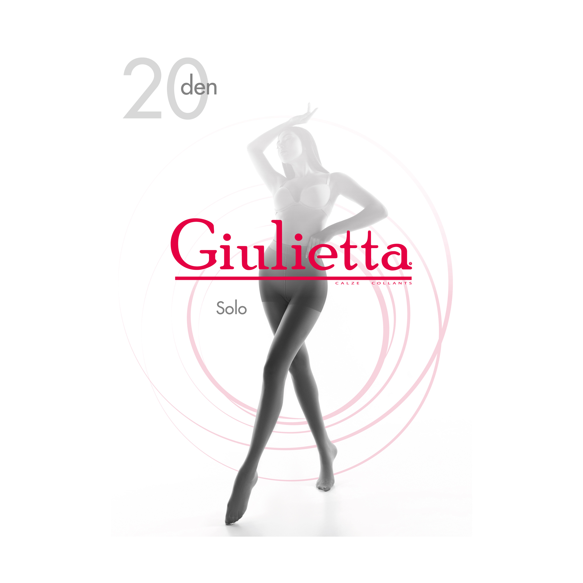 Колготки жіночі Giulietta Calze Collants Solo з шортиками, 20 DEN, Glace, розмір 2