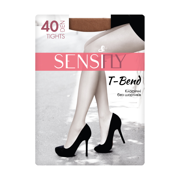 Колготки жіночі Sensi fly T-Bend Класичні, без шортиків, 40 DEN, чорний, розмір 4