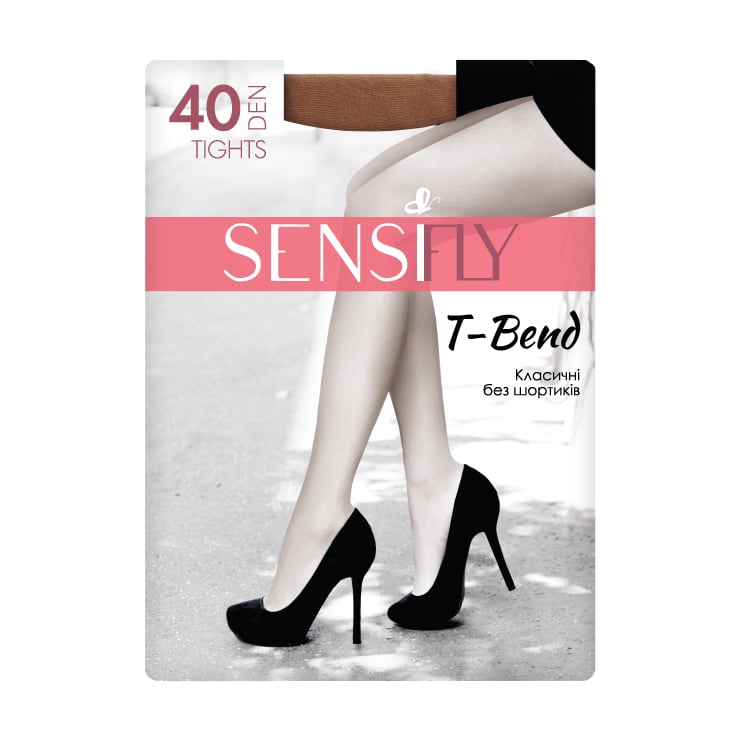Колготки жіночі Sensi fly T-Bend Класичні, без шортиків, 40 DEN, чорний, розмір 5