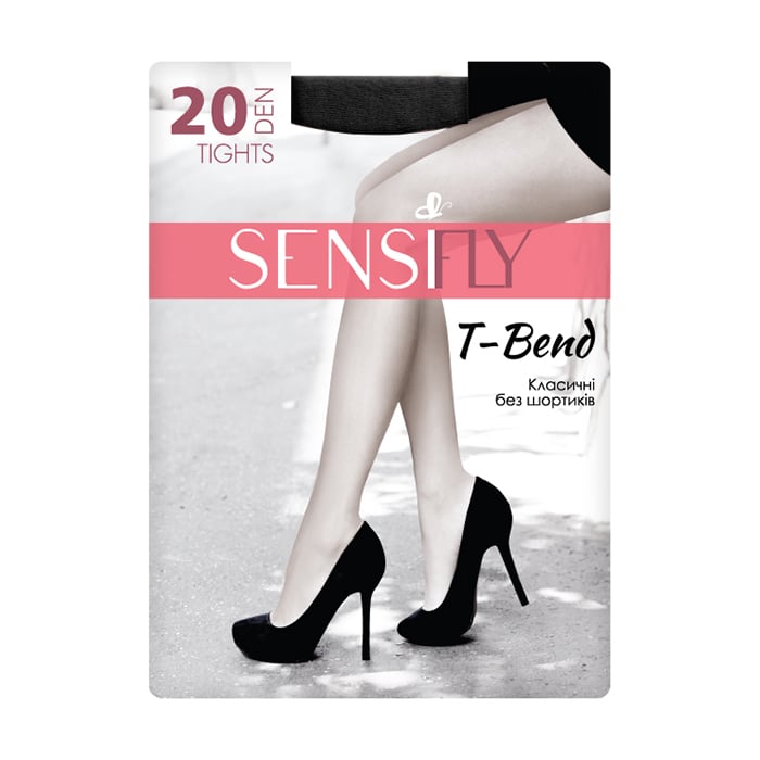 Колготки жіночі Sensi fly T-Bend Класичні, без шортиків, 20 DEN, чорний, розмір 4