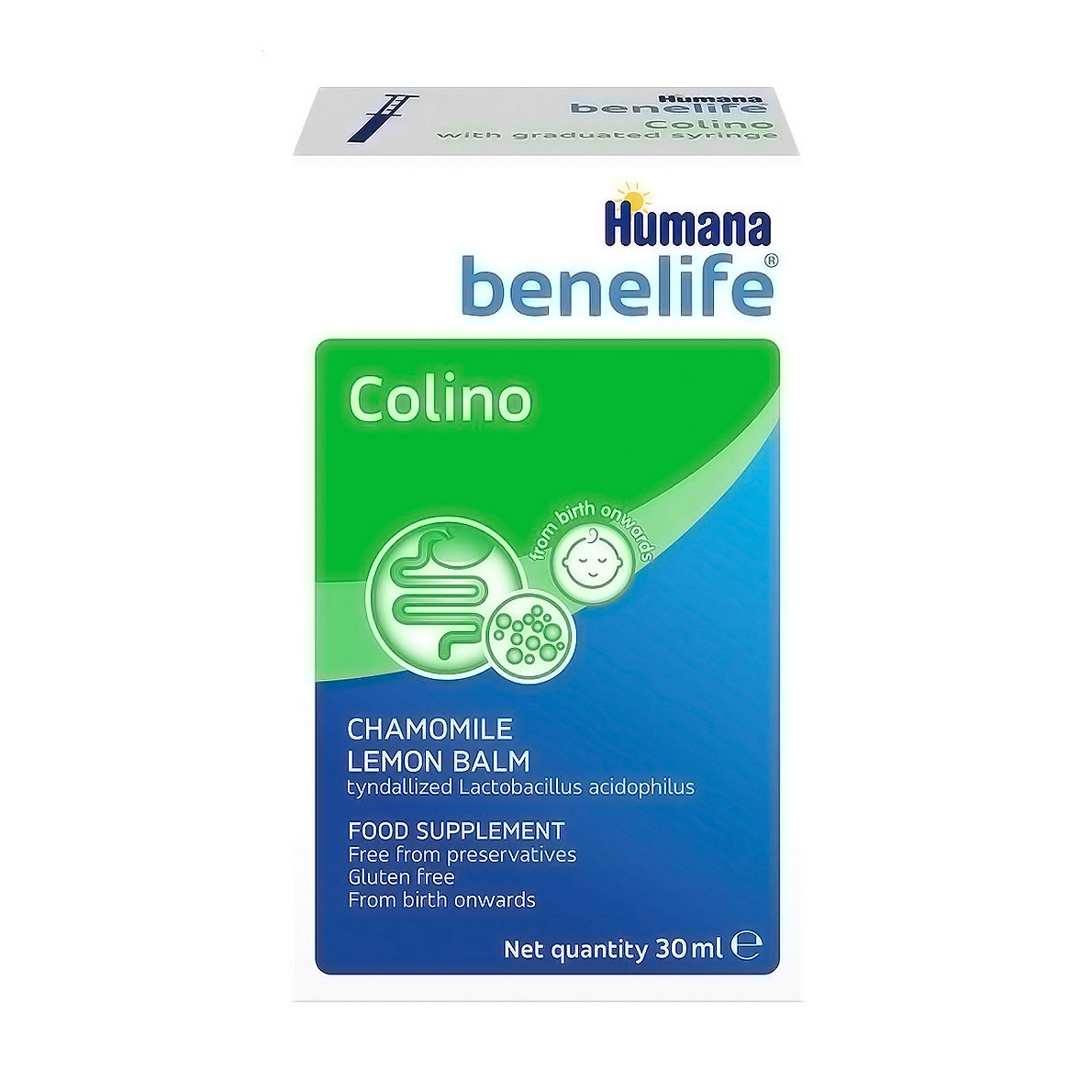 Коліно при кишкових кольках Humana Benelife Colino в краплях, 30 мл
