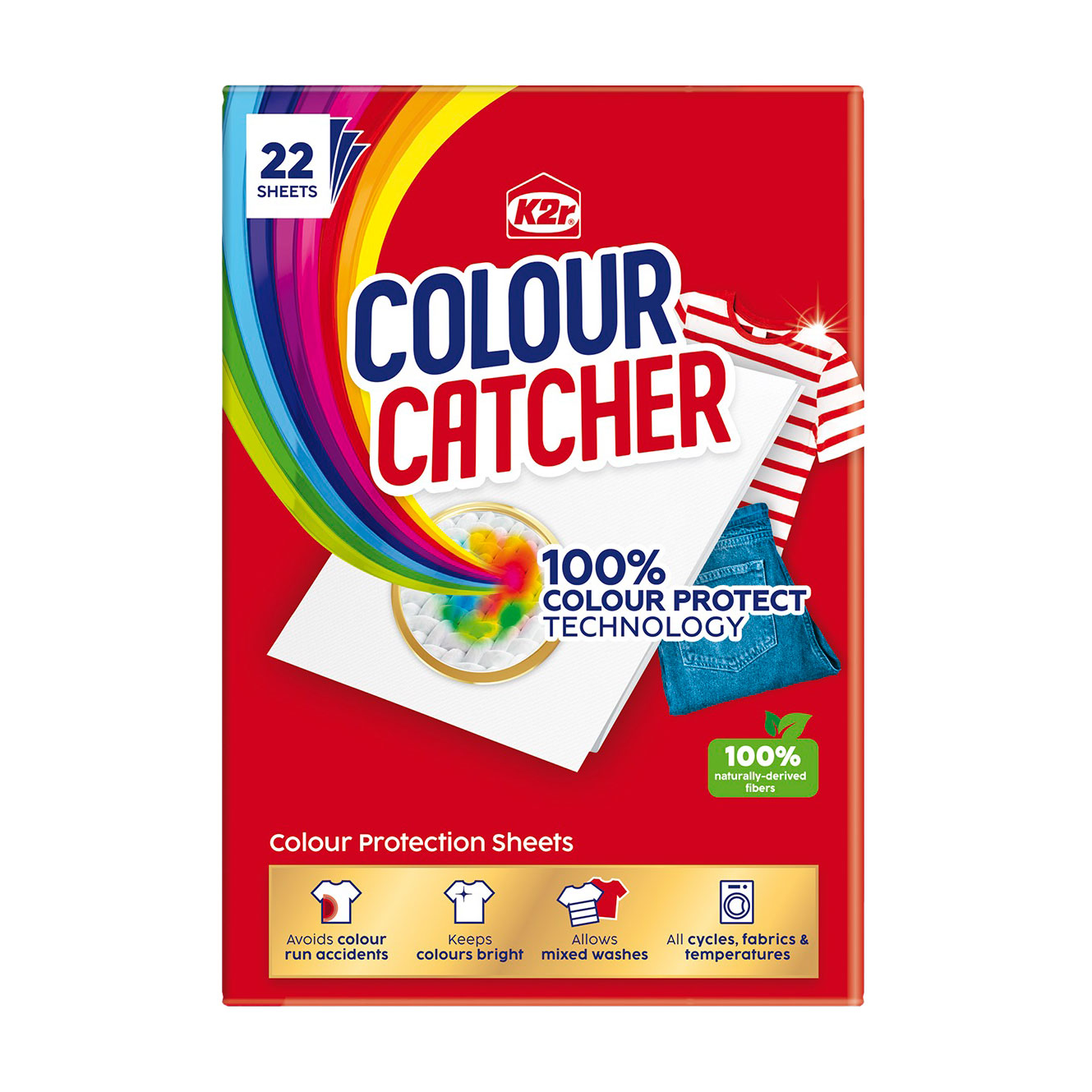 Кольоропоглинальні серветки K2r Colour Catcher, 22 шт