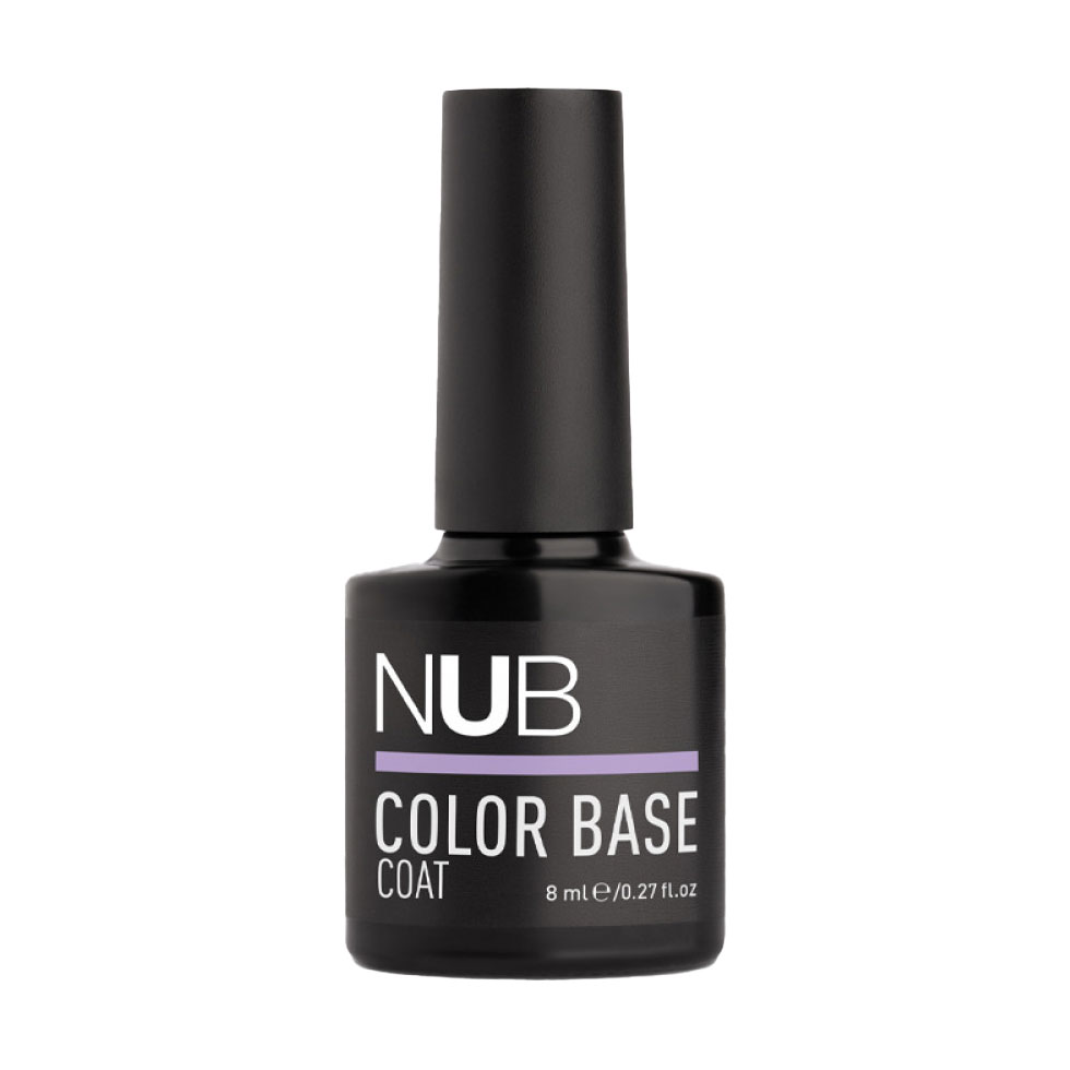 Кольорова каучукова база для гель-лаку NUB Color Base Coat 05 Viola, 8 мл