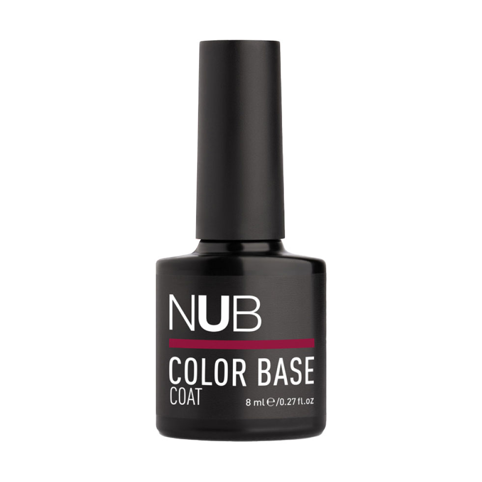 Кольорова каучукова база для гель-лаку NUB Color Base Coat 06 Berry, 8 мл