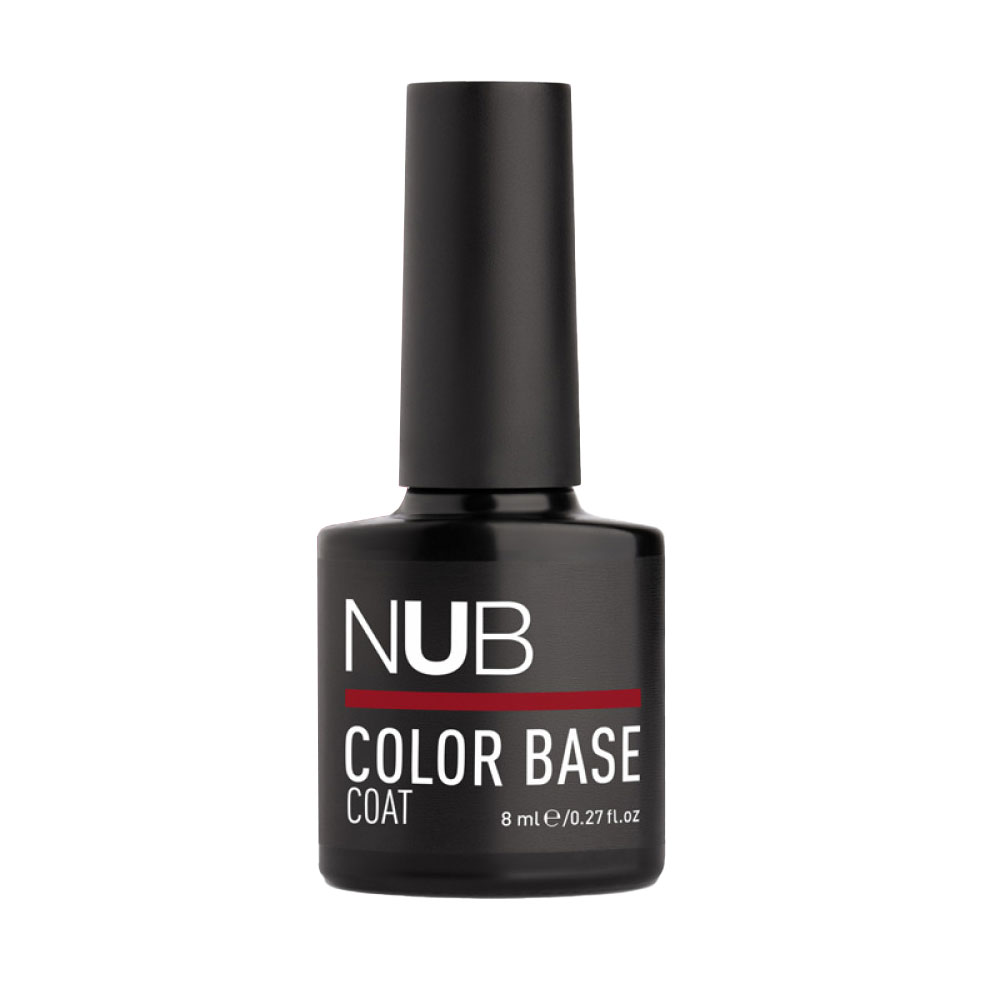 Кольорова каучукова база для гель-лаку NUB Color Base Coat 19 Garnet, 8 мл