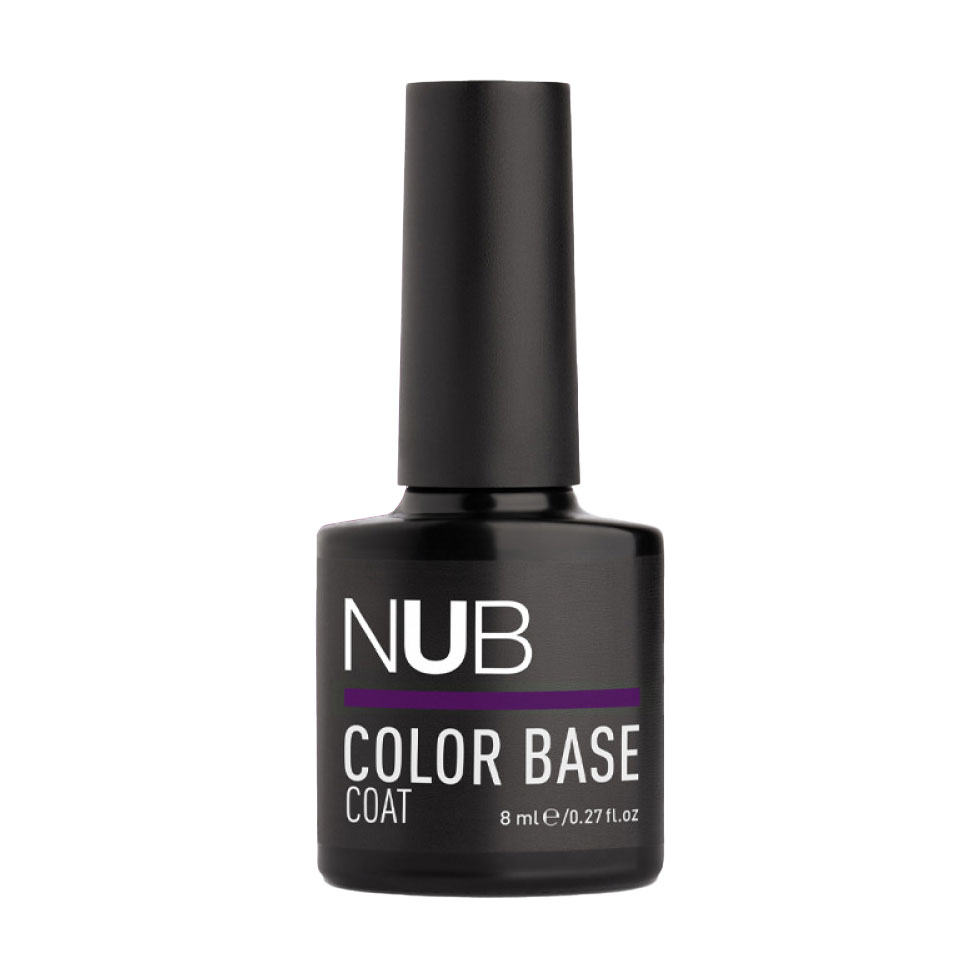 Кольорова каучукова база для гель-лаку NUB Color Base Coat 20 Plum, 8 мл