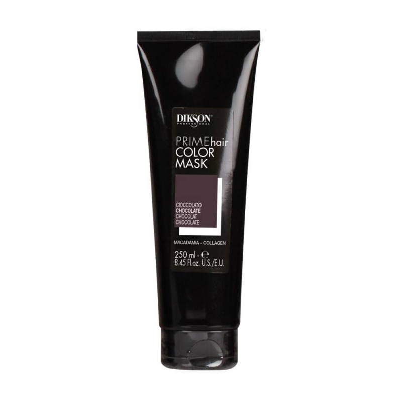 Кольорова маска для волосся Dikson Prime Hair Color Mask, з макадамією та колагеном, Chocolate, 250 мл