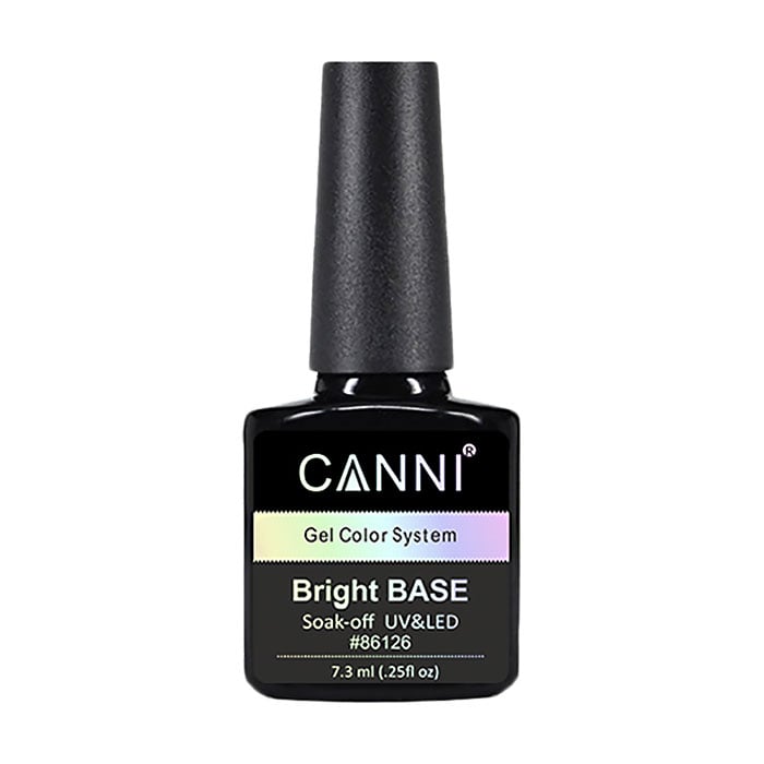 Кольорове базове покриття для гель-лаку Canni Bright Base Soak-off UV&amp;LED Gel Color System 660 Блакитний, 7.3 мл
