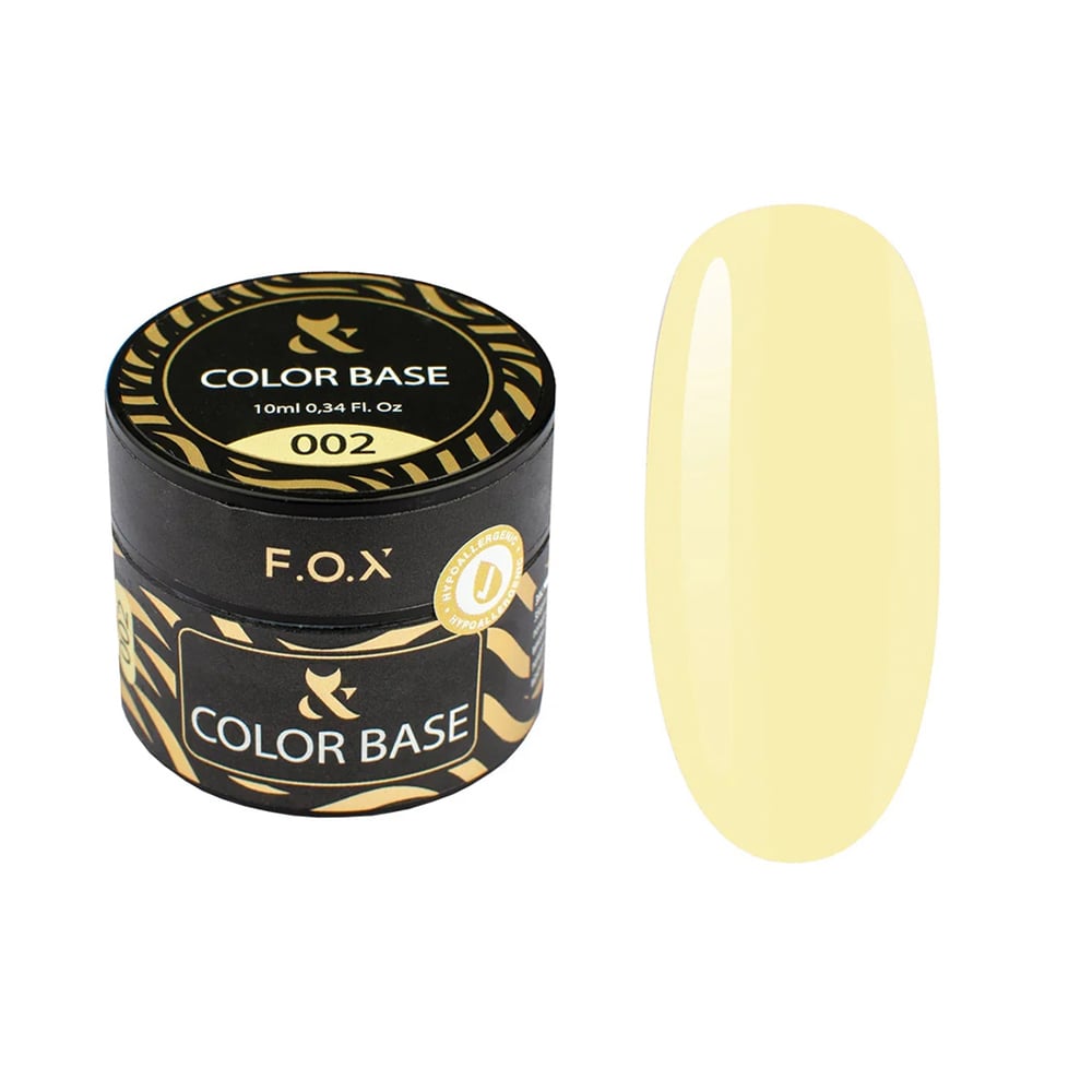 Кольорове базове покриття для гель-лаку F.O.X Base Color 002, 10 мл