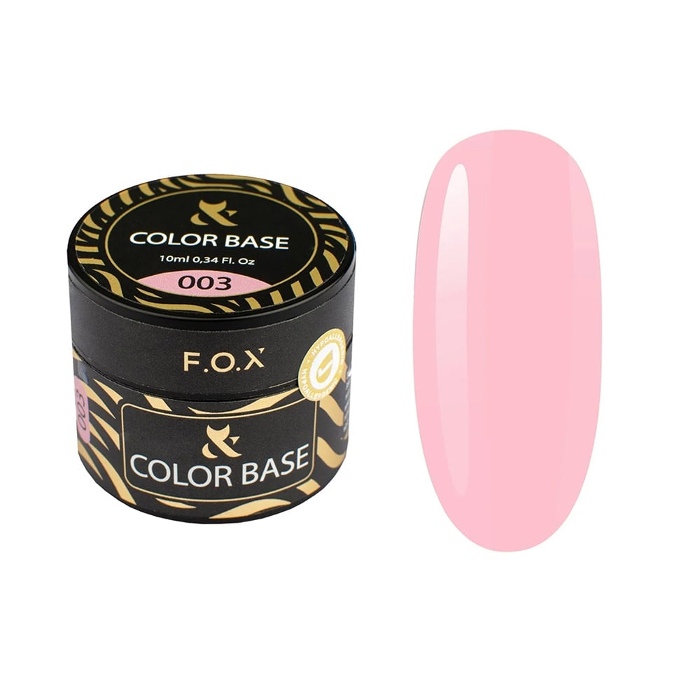 Кольорове базове покриття для гель-лаку F.O.X Base Color 003, 10 мл