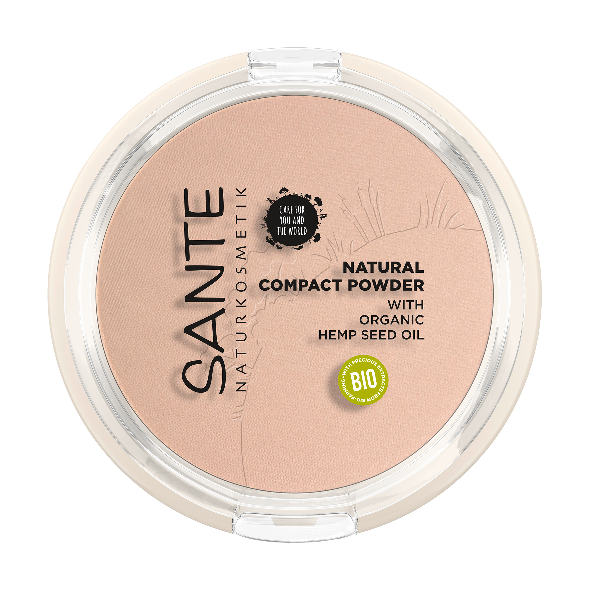 Компактна біопудра для обличчя Sante Natural Compact Powder 01 Cool Ivory, 9 г