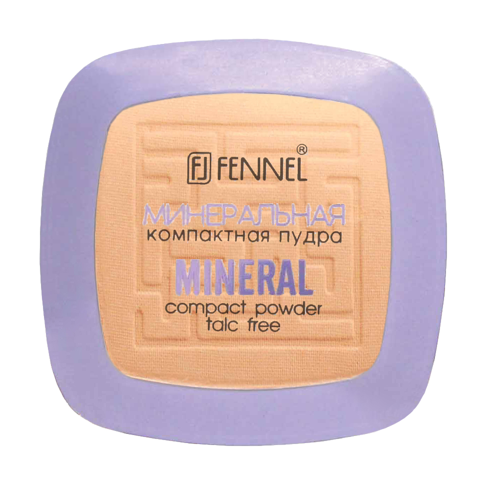 Компактна мінеральна пудра для обличчя Fennel Mineral Compact Powder без тальку, Natural, 8 г