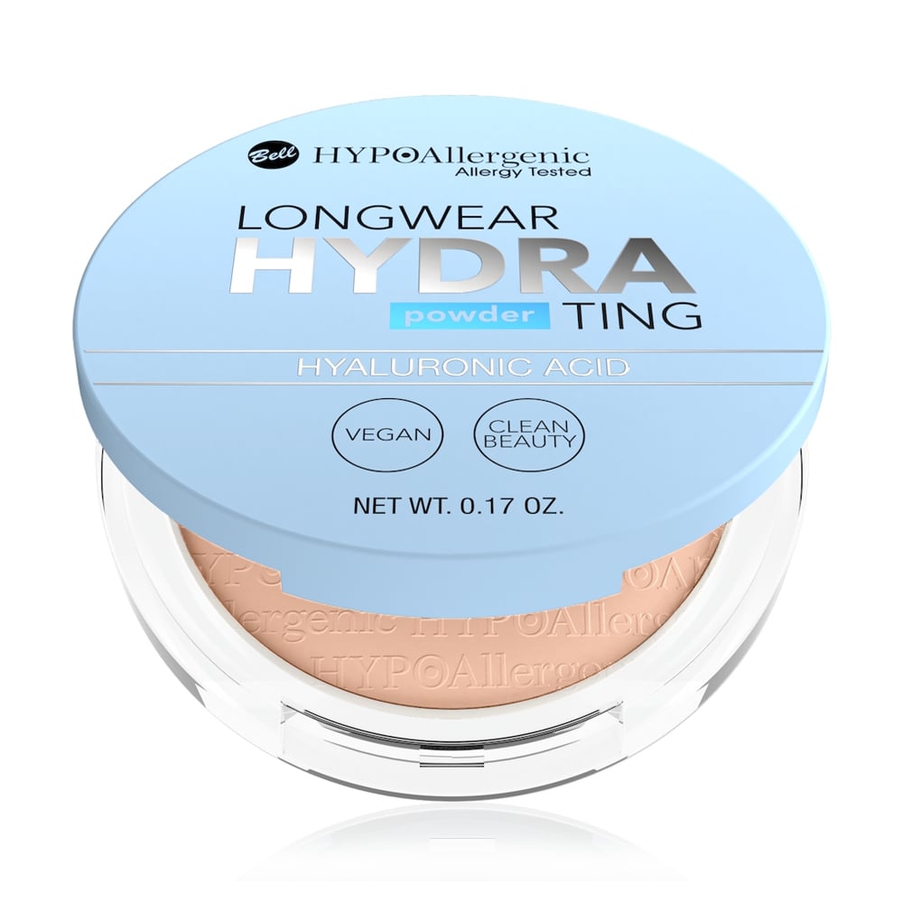 Компактна пудра для обличчя Bell HypoAllergenic Longwear Hydrating Powder 04 Sunny Beige, 5 г
