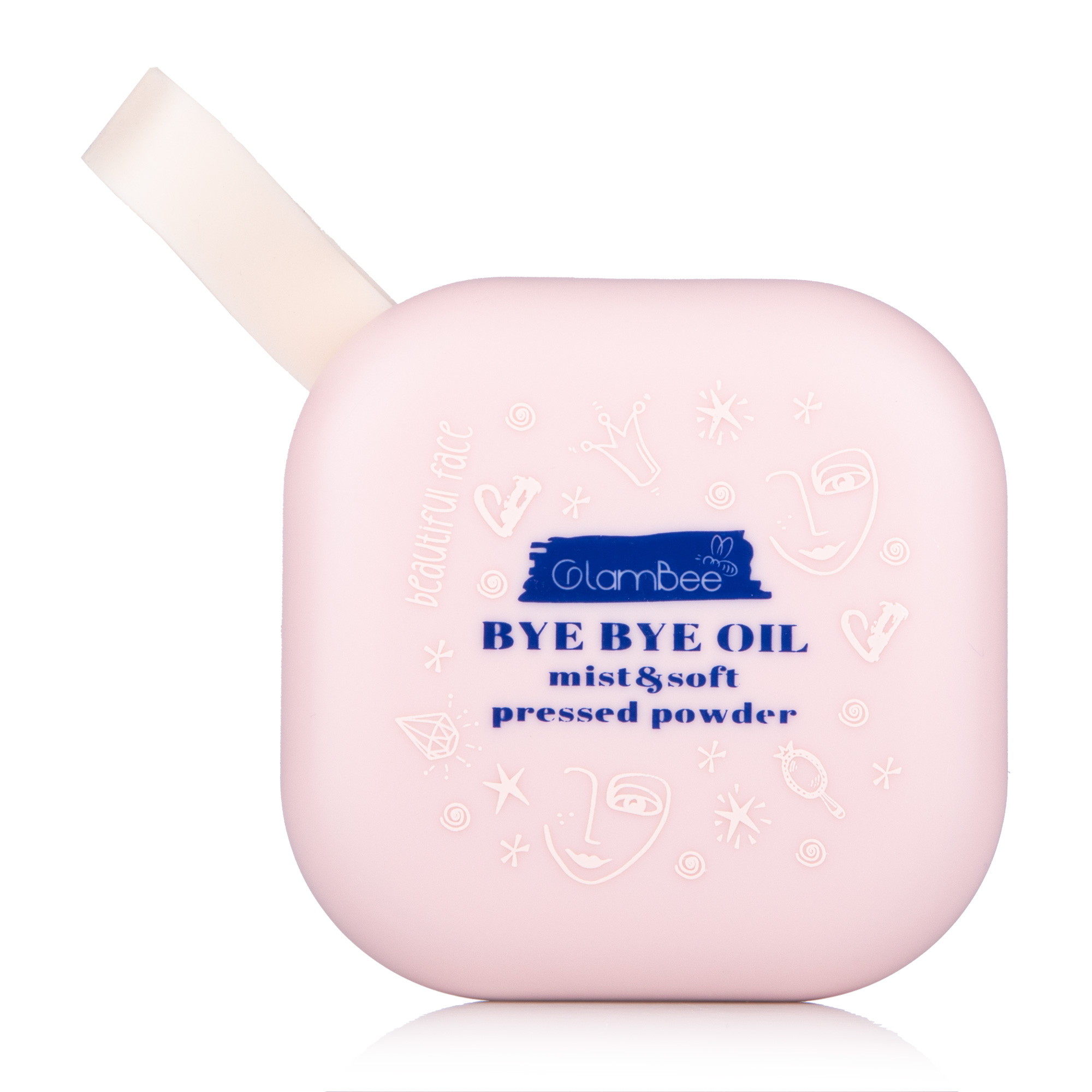 Компактна пудра для обличчя GlamBee Bye Bye Oil 01, 9.2 г