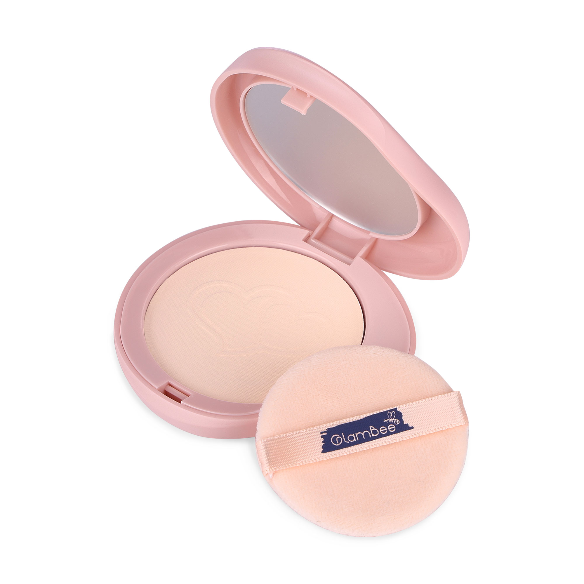 Компактна пудра для обличчя GlamBee Love MakeUp Soft Powder тон 01, 9 г