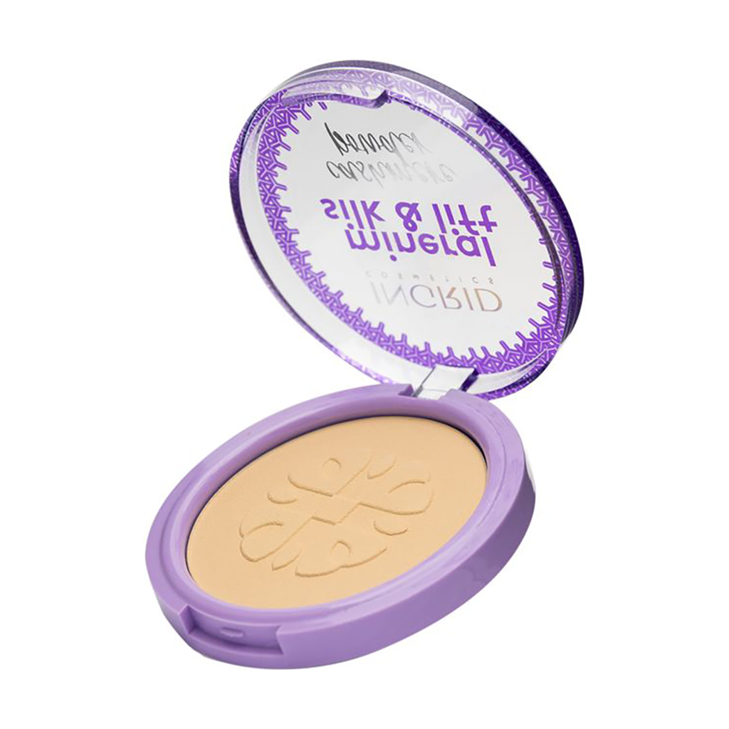 Компактна пудра для обличчя Ingrid Cosmetics Mineral Silk &amp; Lift Cashmere 02, 8 г