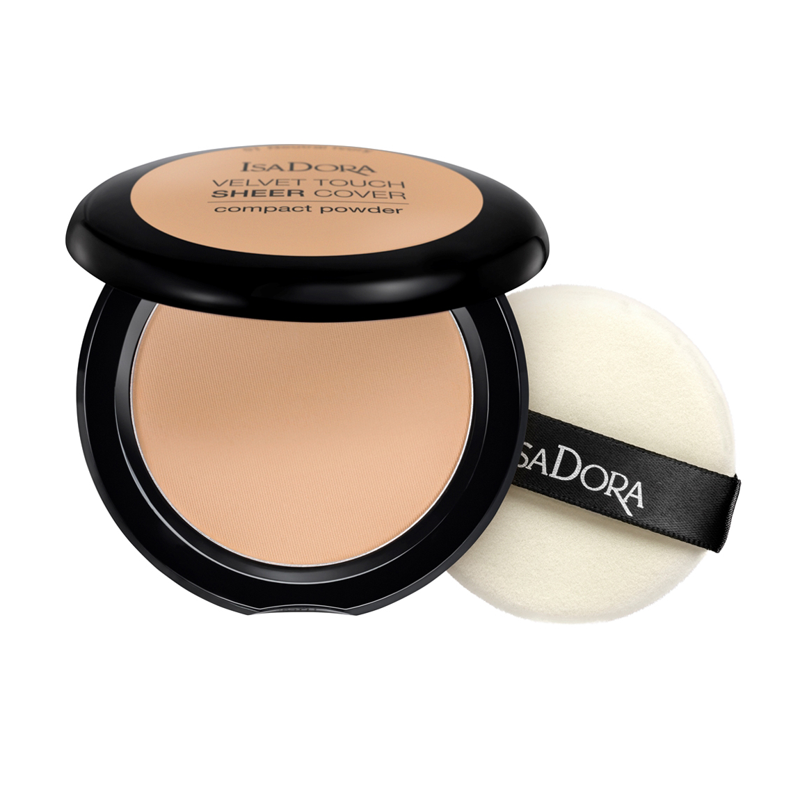Компактна пудра для обличчя IsaDora Velvet Touch Sheer Cover Compact Powder 44 Warm Sand, 10 г