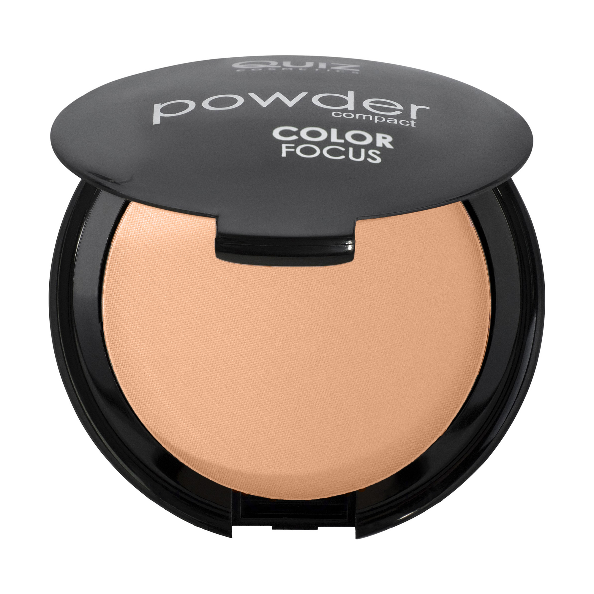 Компактна пудра для обличчя Quiz Cosmetics Color Focus з дзеркалом 58 Creamy Beige, 12 г