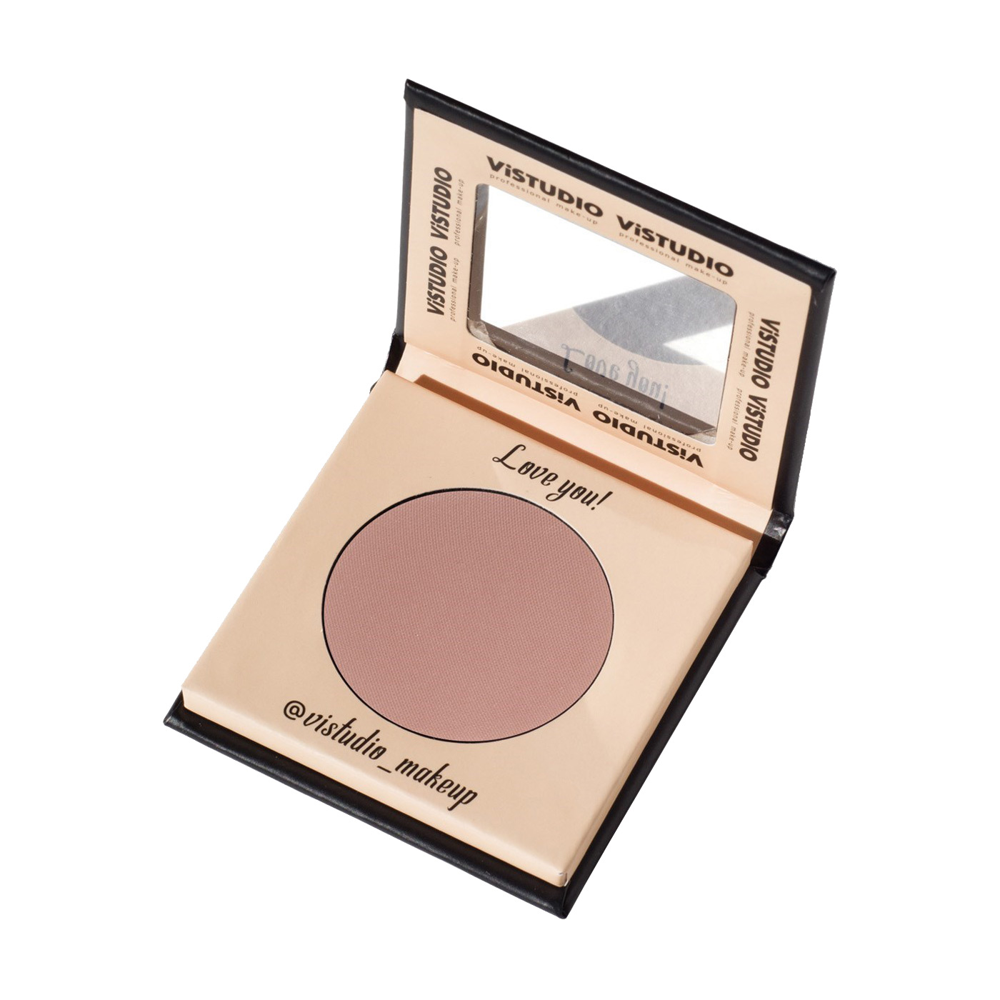 Компактні рум'яна для обличчя ViSTUDIO Compact Blush Натурально-рожевий, 6 г