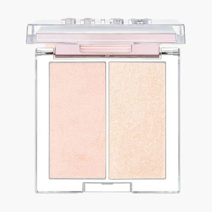 Компактний хайлайтер для обличчя Clio Prism Highlighter Duo 01 Cream Fizz, 5.6 г